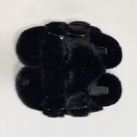 Pantuflas de Casa Verano Sólidas con Suela Gruesa y Doble Botonadura - Image 4