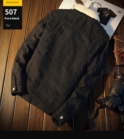 Abrigo Denim Forrado en Fleece para Hombre - Edición Invierno - Image 11