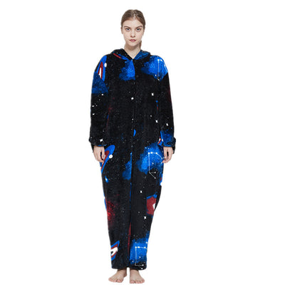 Pijama Enterizo de Franela con Diseño Infantil Arcoíris Tianma - Image 8