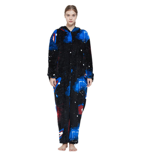 Pijama Enterizo de Franela con Diseño Infantil Arcoíris Tianma - Image 8