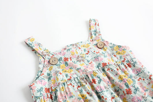 Body de Algodón con Tirantas para Bebé Niña - Diseño Floral - Image 12