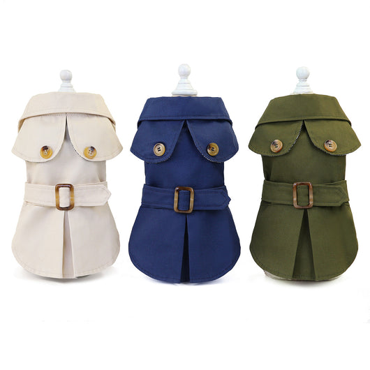 Abrigo Tricolor para Perros Pequeños - Chamarra Trendy para Otoño e Invierno