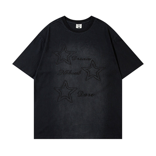 Camiseta Bordada de Manga Corta para Hombre - Image 2