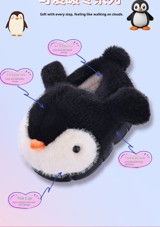 Pantuflas Térmicas Pingüino Esponjosas para Niños y Niñas - Image 14