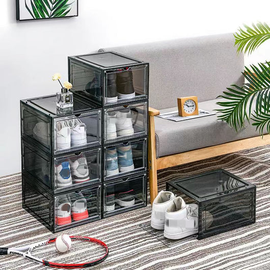 Caja Organizadora Magnética Transparente para Zapatos