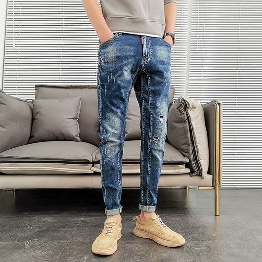 Jeans Slim Fit con Bordado de Logo para Hombre - Image 6