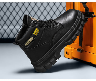 Botas Martin Altas para Hombre Estilo Británico de Trabajo - Image 14