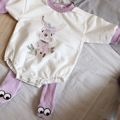 Enterizo Infantil Conejo Adorable con Leggings - Image 13