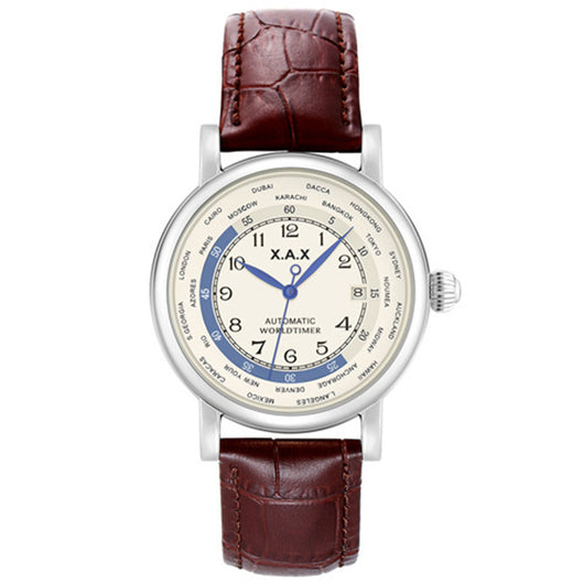 Reloj Automático de Zona Horaria Mundial Resistente al Agua - Image 3