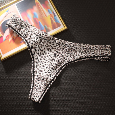 Tanga Estampado Leopardo Estilo Europeo Sexy Sin Costuras - Image 6