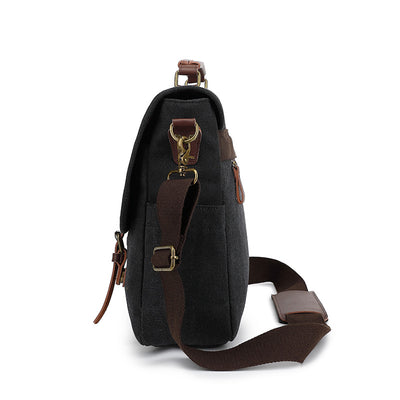 Bolsa de Lona Retro para Hombre - Bandolera de Estilo Vintage - Image 4