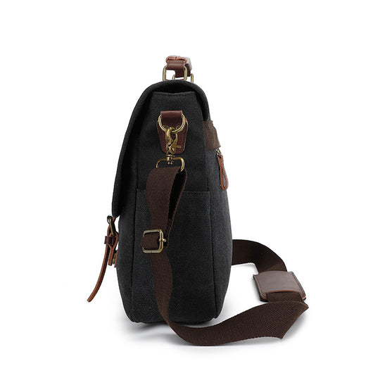 Bolsa de Lona Retro para Hombre - Bandolera de Estilo Vintage - Image 4