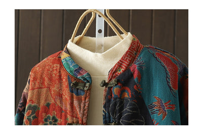 Cardigan Artístico de Algodón para Mujer - Abrigo Retro Otoño Invierno - Image 12