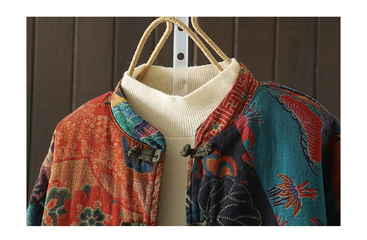 Cardigan Artístico de Algodón para Mujer - Abrigo Retro Otoño Invierno - Image 12