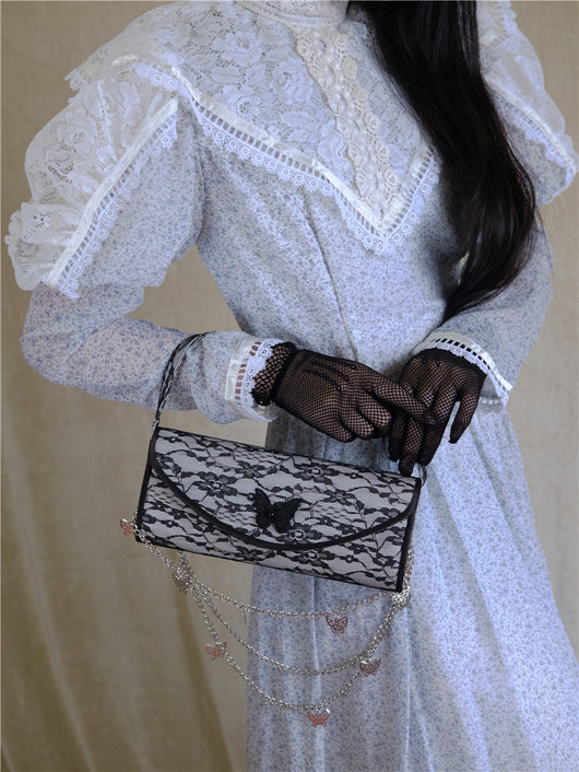 Bolso Clutch Elegante con Diseño de Encaje Versátil - Image 3
