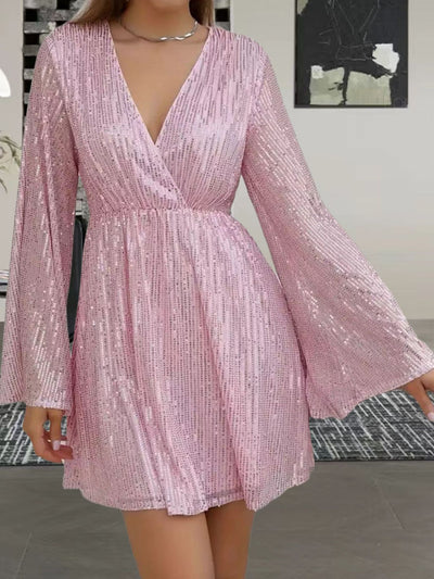 Vestido de Fiesta Elegante con Escote V y Cintura Realzadora - Image 9