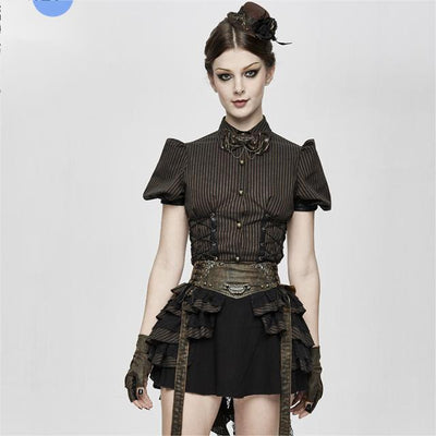 Faldas Vintage Steampunk para Mujer con Cintura Broncead - Image 9
