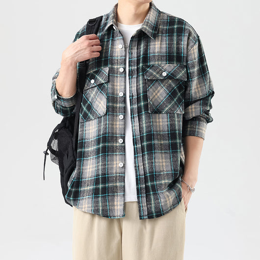Camisa de Cuadros Manga Larga para Hombre - Image 3