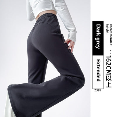Pantalones Deportivos Acampanados Forrados en Fleece para Mujer - Cintura Alta Reductora - Image 11