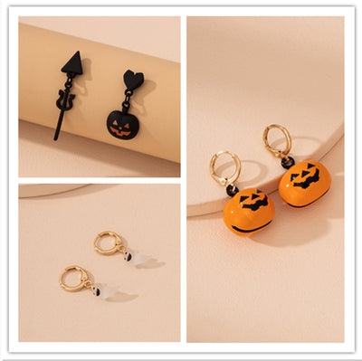 Aretes con Fantasmas, Calaveras y Murciélagos para Halloween - Image 7