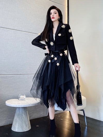 Conjunto de Falda y Blazer para Mujer - Traje Ejecutivo Elegante - Image 14