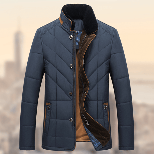 Abrigo Acolchado Cálido para Hombre Adulto Mayor - Invierno Premium