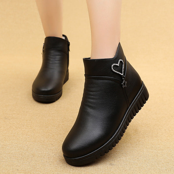 Zapatos Cálidos de Algodón Antideslizantes para Adultos Mayores