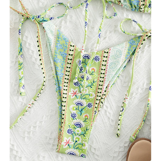 Traje de Baño Enterizo con Estampado Estilo Chino - Image 10
