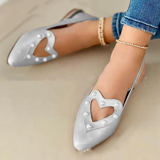 Zapatos Planos Elegantes para Mujer con Punta Afilada y Detalles de Cristal - Image 7