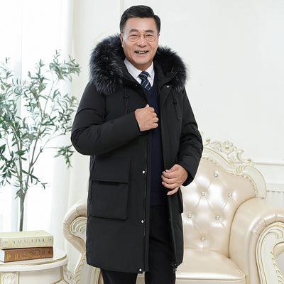 Abrigo Grueso Impermeable para Hombre - Abrigo Largo Térmico de Invierno