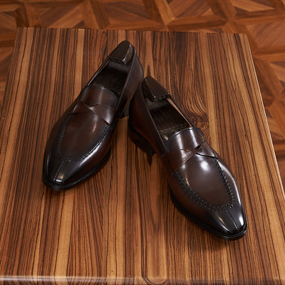 Zapatos de Cuero Genuino para Hombre Estilo Europeo y Británico - Image 11
