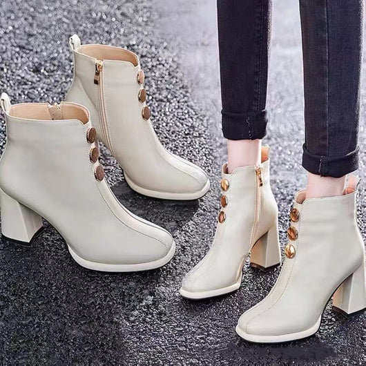 Botas Tobilleras Martin con Tacón Grueso - Image 16