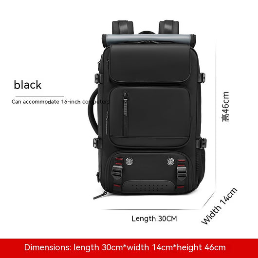Mochila de Viaje de Gran Capacidad para Hombre con Compartimento para Laptop Impermeable - Image 13