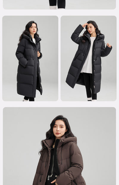 Abrigo Térmico Largo con Cintura Ajustable para Mujer - Chaqueta de Invierno Cálida - Image 12