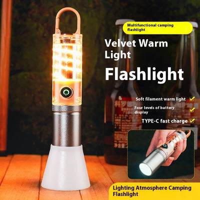 Linterna LED Potente Dual con Gancho - Luz Multifuncional