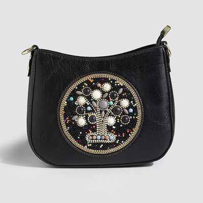 Bolsa Tote Étnica de Turquesa con Cuentas - Diseño Cruzado y Hombro - Image 7