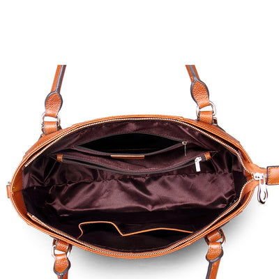 Bolso de Cuero Genuino Estilo Retro con Bandolera Simple - Image 10
