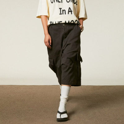 Pantalones Cargo Sueltos Recortados de Corte Recto - Estilo Casual Trendy - Image 7