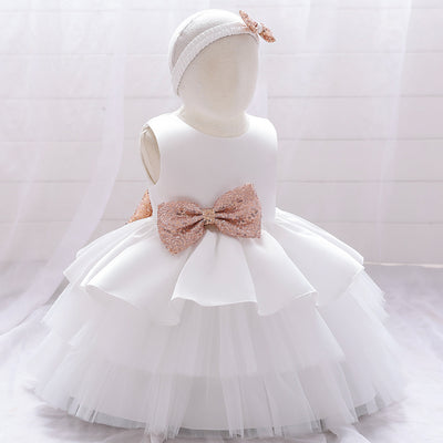 Vestido de Princesa para Niña de Un Año - Diseño Europeo Estampado Elegante - Image 38