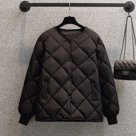Chaqueta Corta Acolchada para Mujer Estilo Coreano Ligera - Image 6