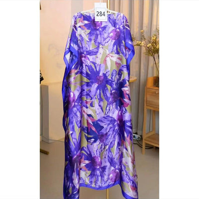 Chal Malayo Dividido con Patrón de Contraste para Mujer - Image 44