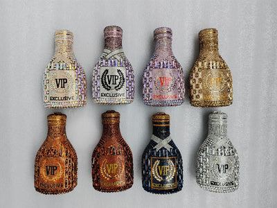 Bolso de Cena Elegante con Diseño de Botella de Champagne y Mano de Diamantes - Image 38