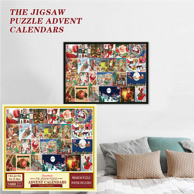 Calendario Adviento Navideño 24 Casillas con Puzzle Interactivo