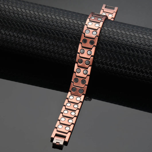 Pulsera Magnética de Cobre Vintage Europea y Americana para Hombre - Image 10