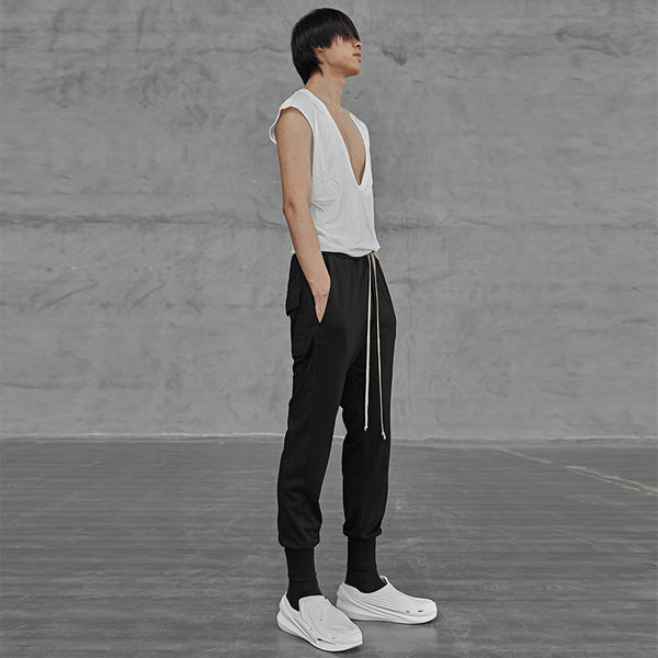 Pantalones Deportivos Negros Estilo Hip Hop Street
