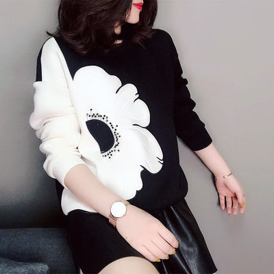 Blusa Holgada de Manga Larga para Mujer - Cuello Redondo Primavera - Image 15