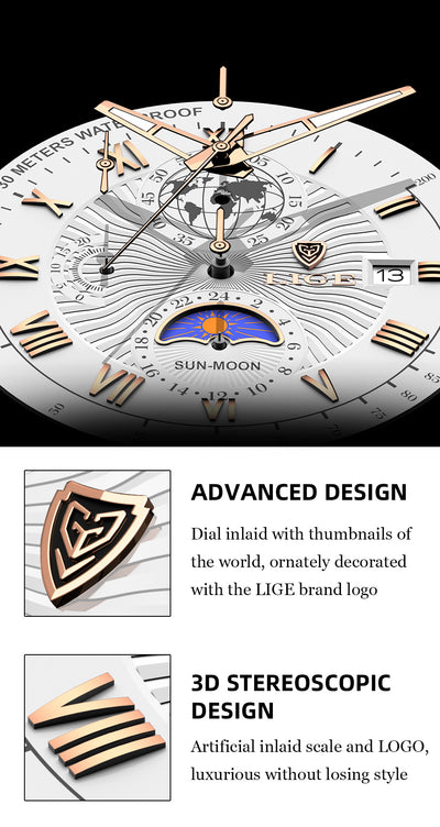 Reloj Cronógrafo Multifuncional Impermeable con Esfera Luminosa - Image 11