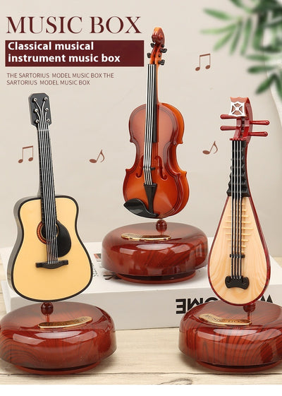 Caja de Música Giratoria con Violín - Instrumento Musical Decorativo - Image 16