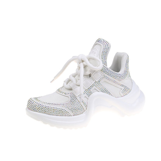 Zapatillas Deportivas Mujer Brillantes con Strass Completo para Verano - Image 7