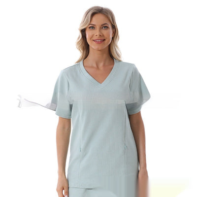 Pijama Materno Corto de Algodón Texturizado para Verano - Image 9